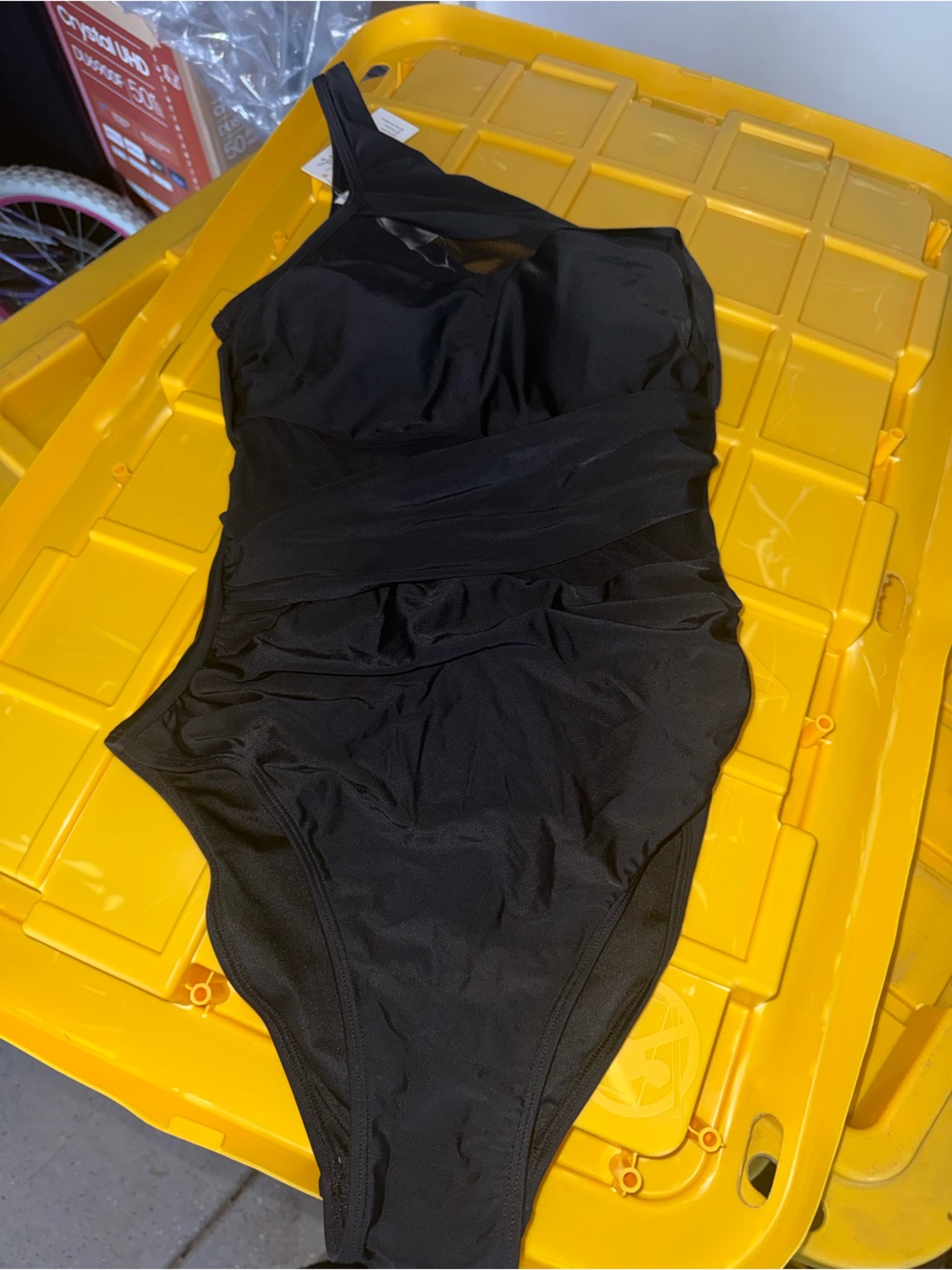 Cupshe Black One-Piece Swimsuit with Supportive Lining